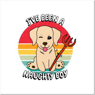 ive been a naughty boy - retriever Posters and Art